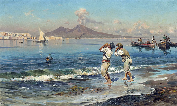 02-Antonino_Leto_81844-1913-_Una_veduta_del_golfo_di_Napoli_con_i_pescatori